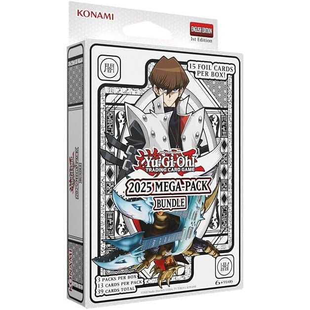 Yu-Gi-Oh! CCG 2025 Mega Pack Bundle - 1 Box: 15 Foil Cards - Konami