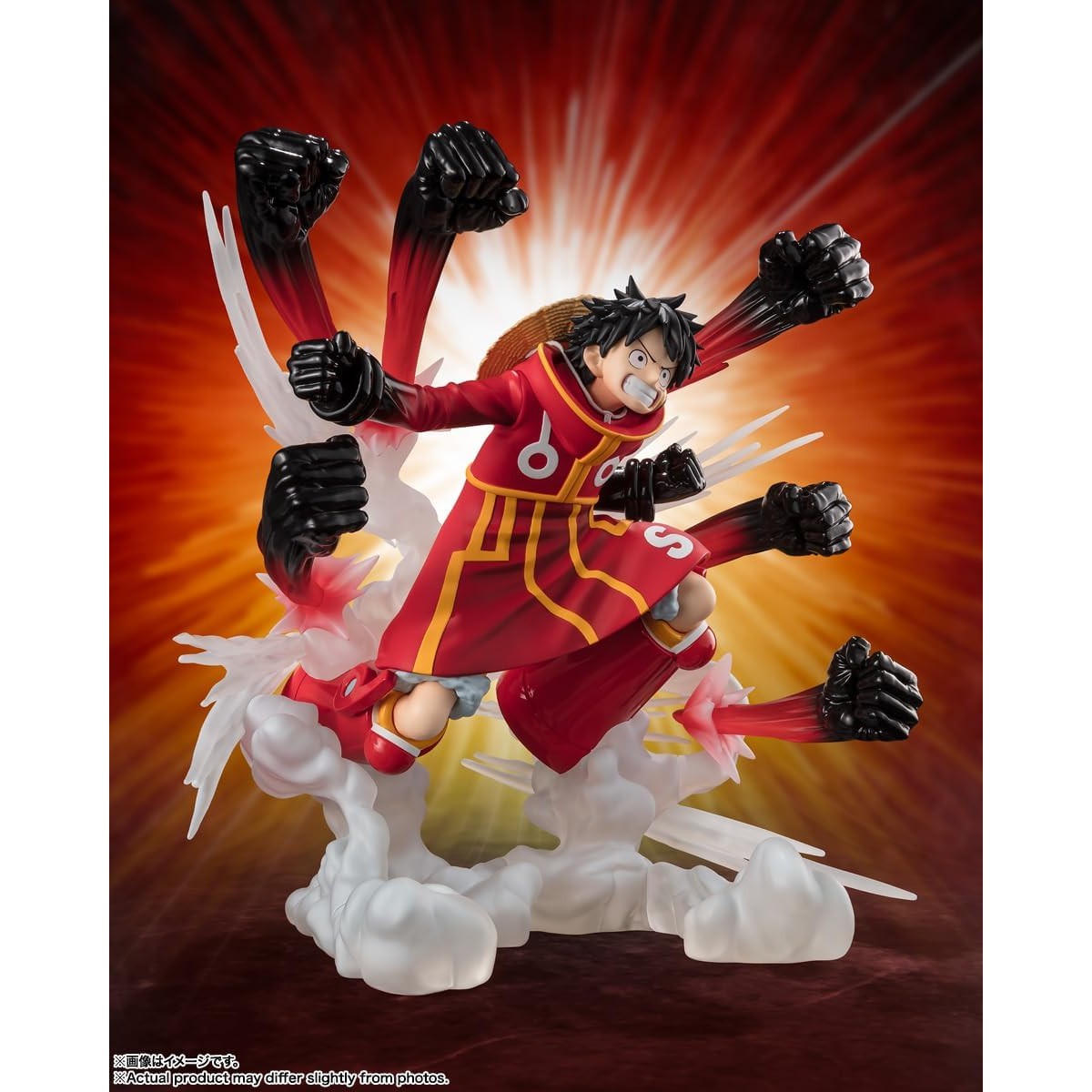 One Piece Monkey D. Luffy Gum Gum Hawk Gatling Statue Figure - FiguartsZERO Extra Battle