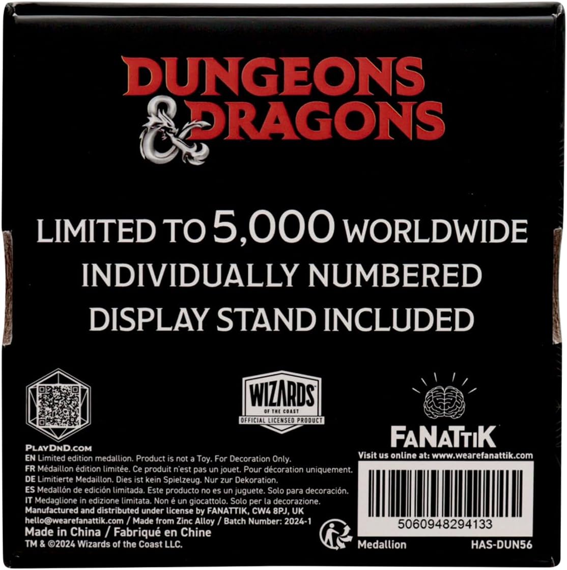 Dungeons & Dragons D20 Medallion - Fanattik Collectibles - Numbered Limited Edition!