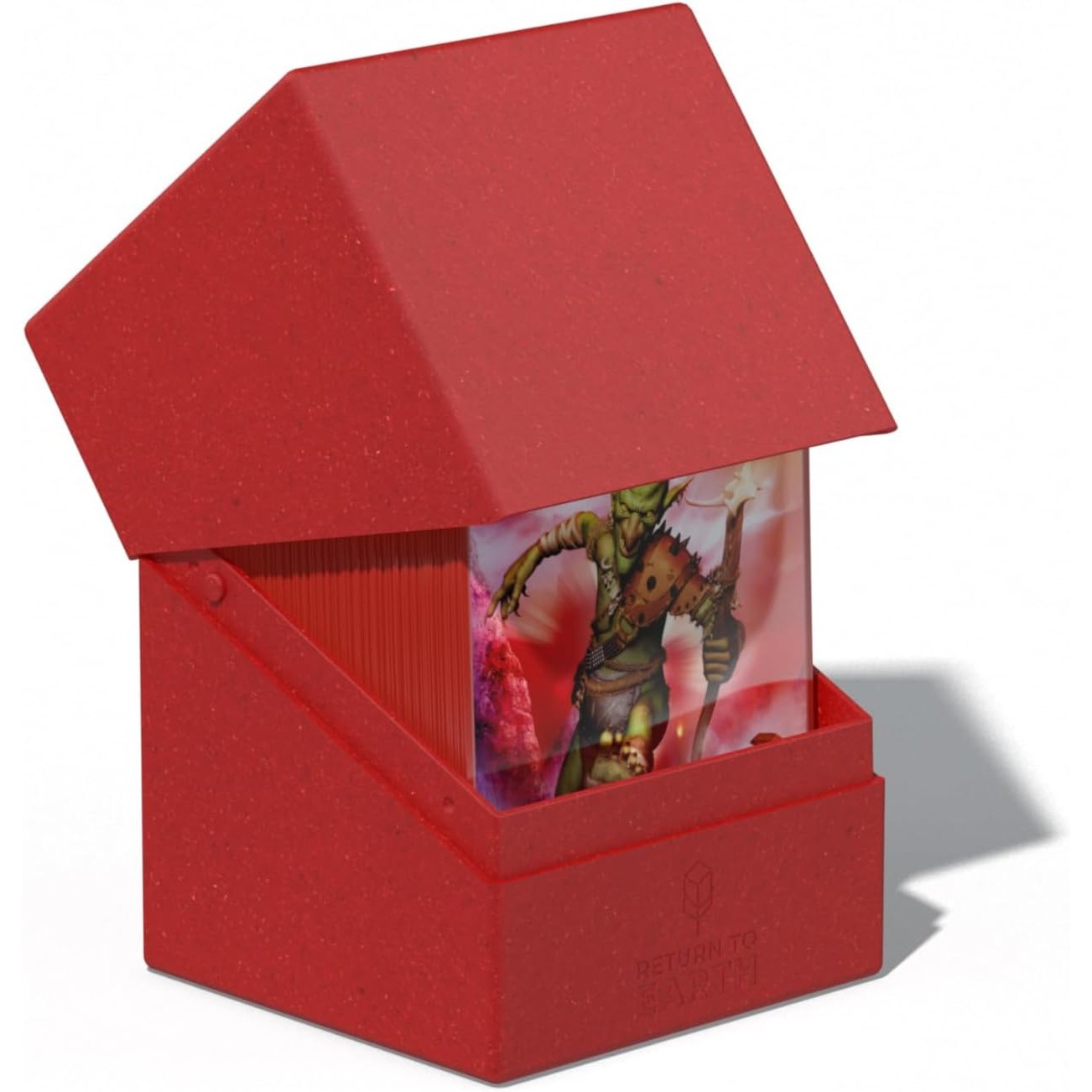 Return to Earth Boulder 100+ TCG Deck Case - Red, Holds 100 2x Sleeved Cards - Ultimate Guard