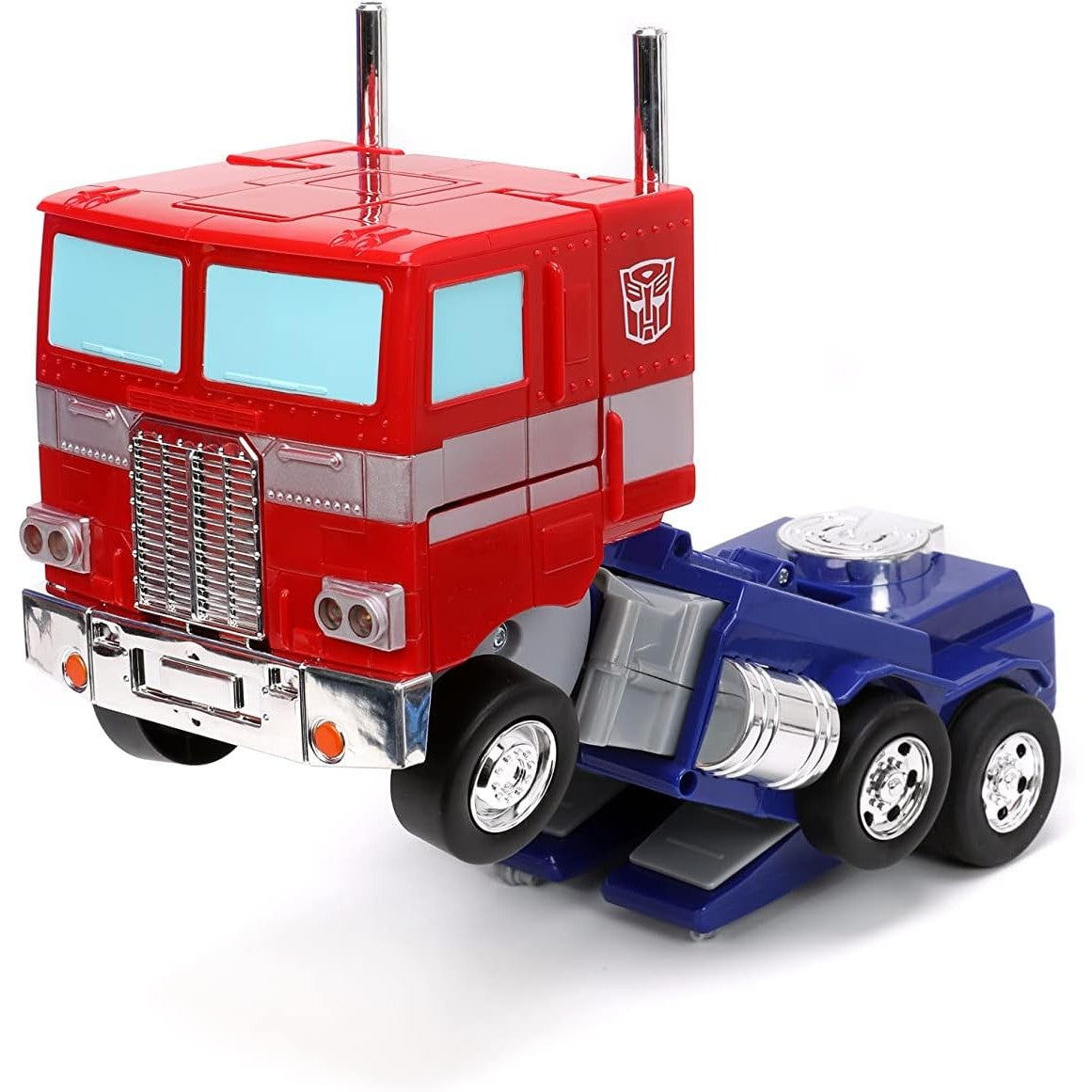 Transformers G1 Optimus Prime Converting R/C with Lights & Sounds - Jada Toys