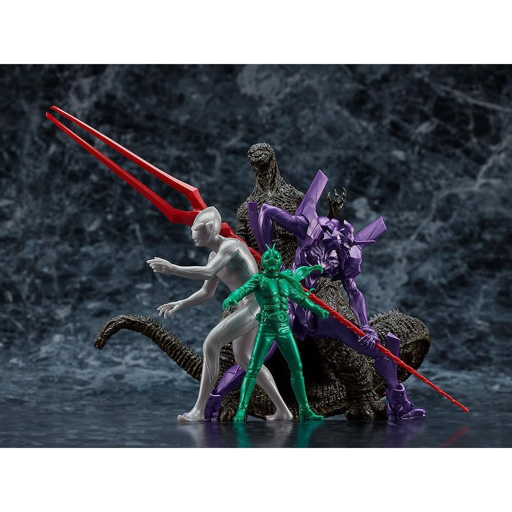 Shin Japan Heroes Universe Model Kit - Max Factory PLAMAX MF-87 - Godzilla, Evangelion, ULTRAMAN, Kaman Rider