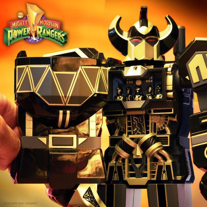 Mighty Morphin Power Rangers Megazord Black/Gold Action Figure - Super7 - Super Cyborg