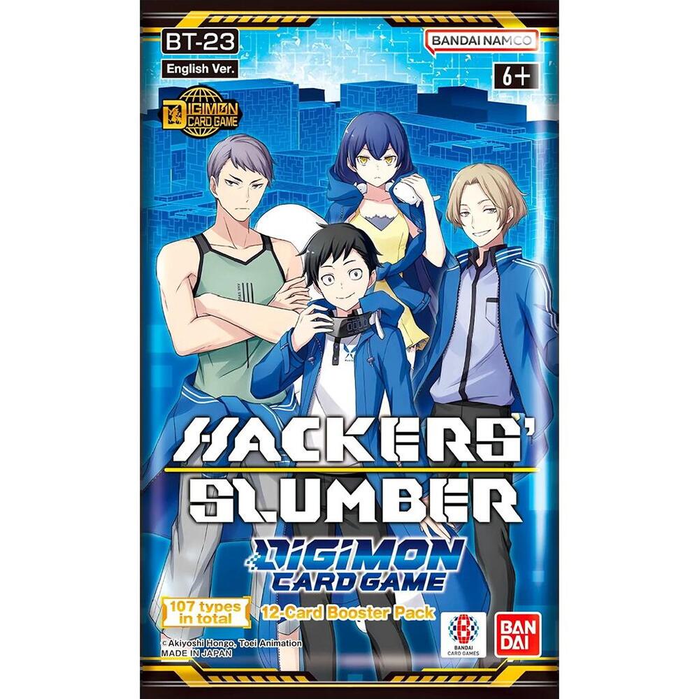 Digimon TCG Hacker's Slumber Booster Pack BT-23 - 12 Cards, English Ver. - Bandai Namco