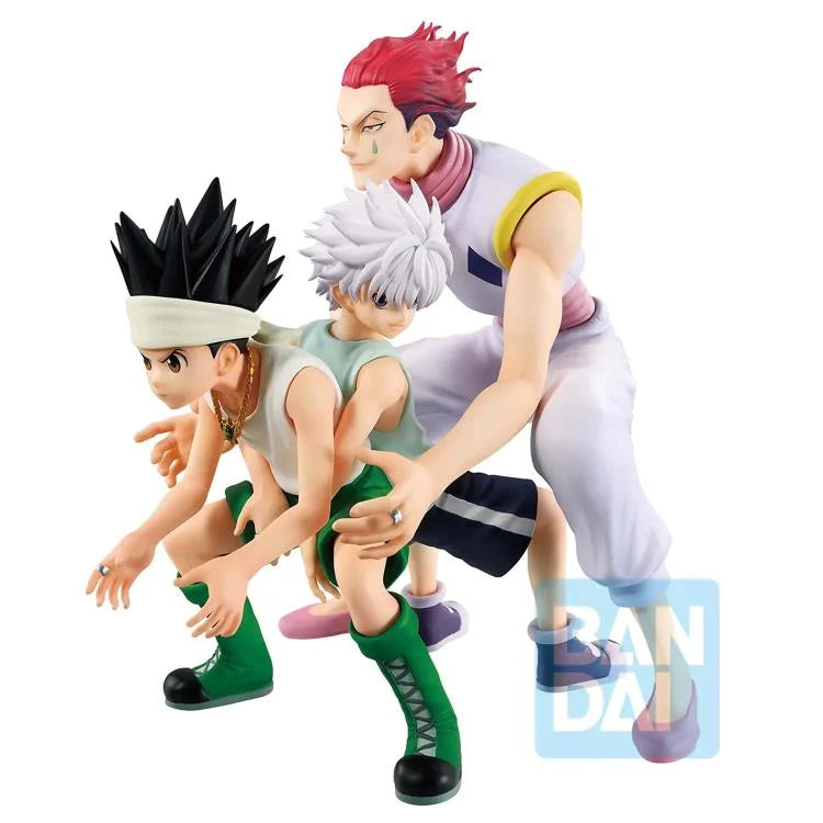 Hunter x Hunter Gon x Killua x Hisoka Greed Island Statue Figure - Bandai Spirits - Ichibansho Revible Moment
