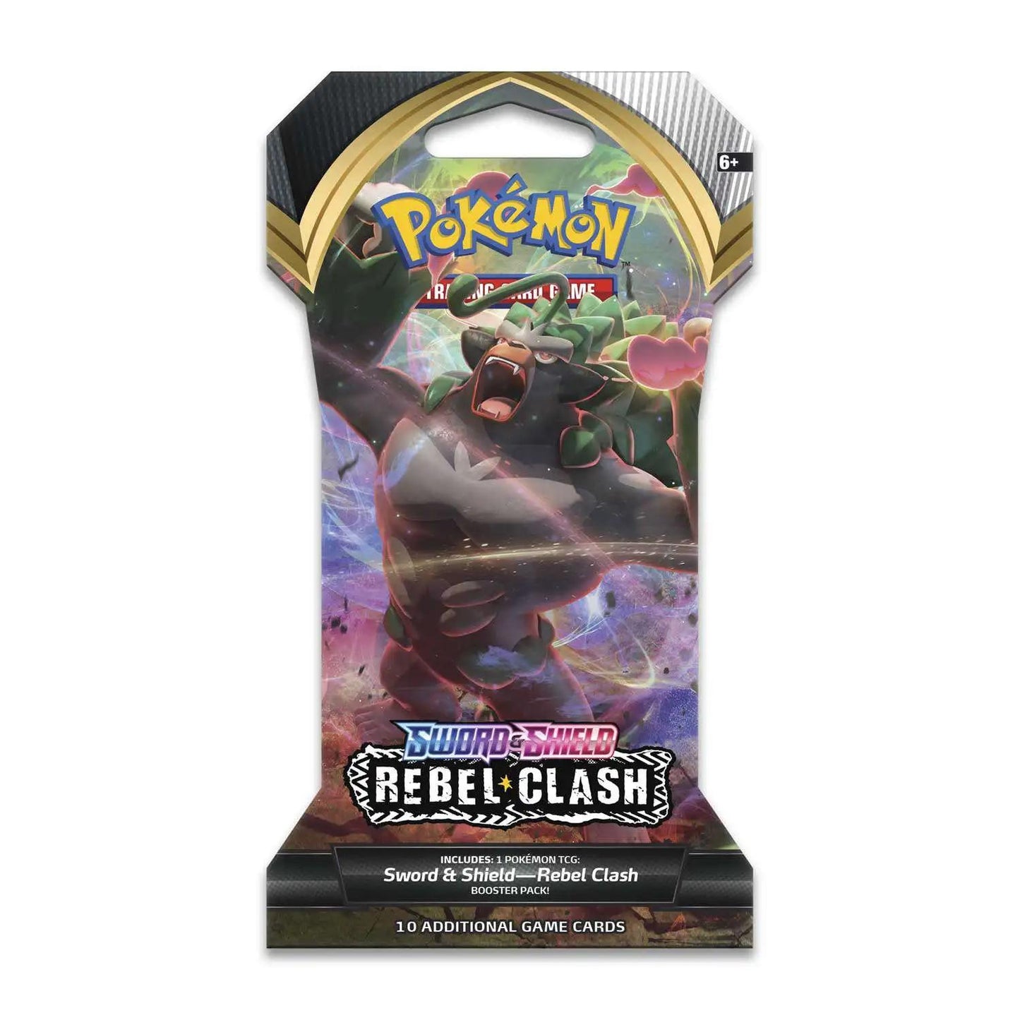 Pokemon TCG Sword & Shield Rebel Clash Sleeved Booster Pack - 10 Cards