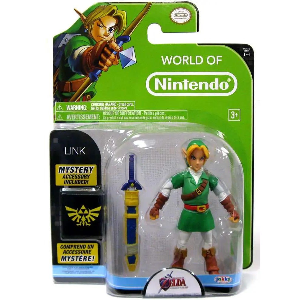 The Legend of Zelda: Ocarina of Time Link Action Figure - Jakks Pacific - World of Nintendo: Series 4