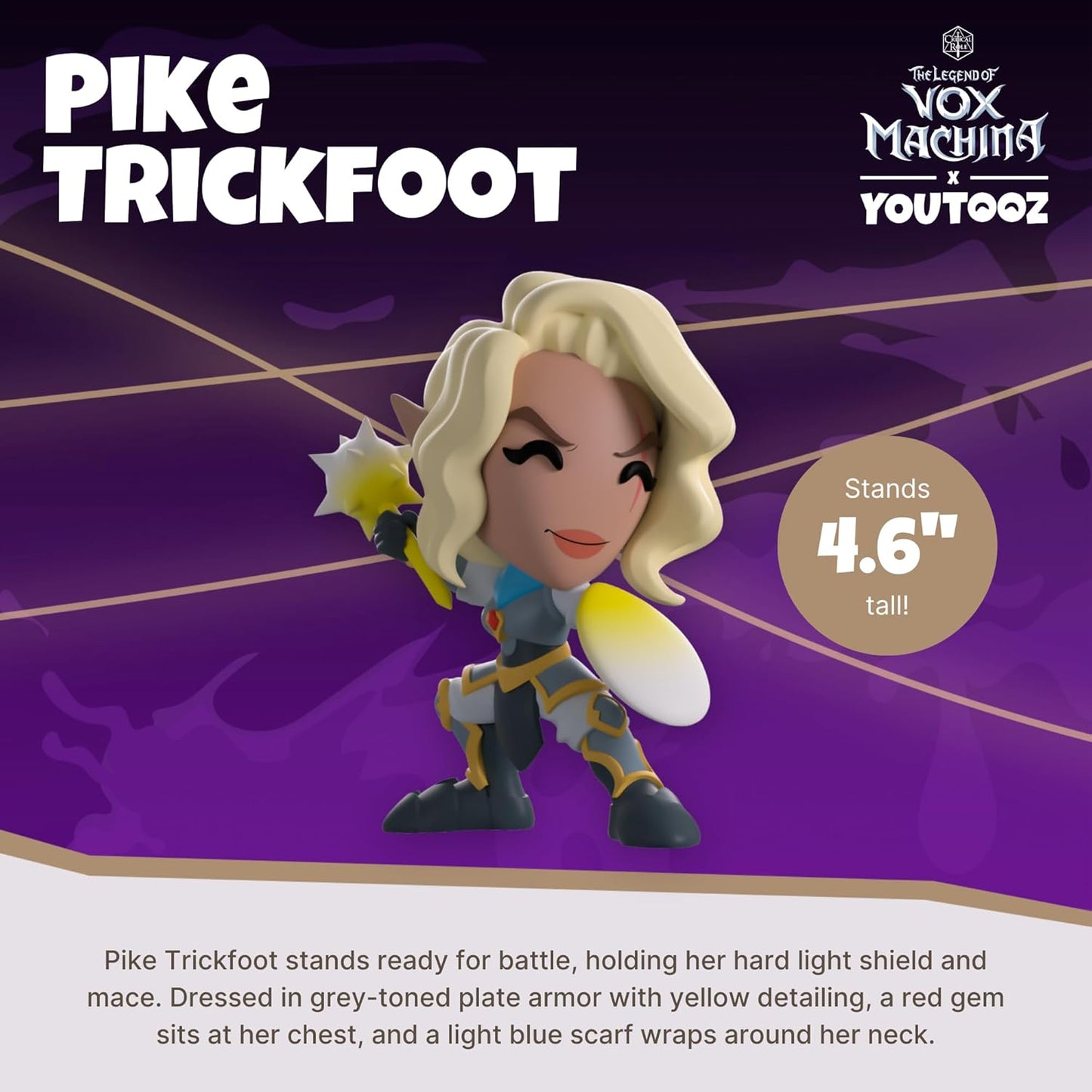 The Legend of Vox Machina Pike Trickfoot Vinyl Figure - Youtooz - The Legend of Vox Machina Collection
