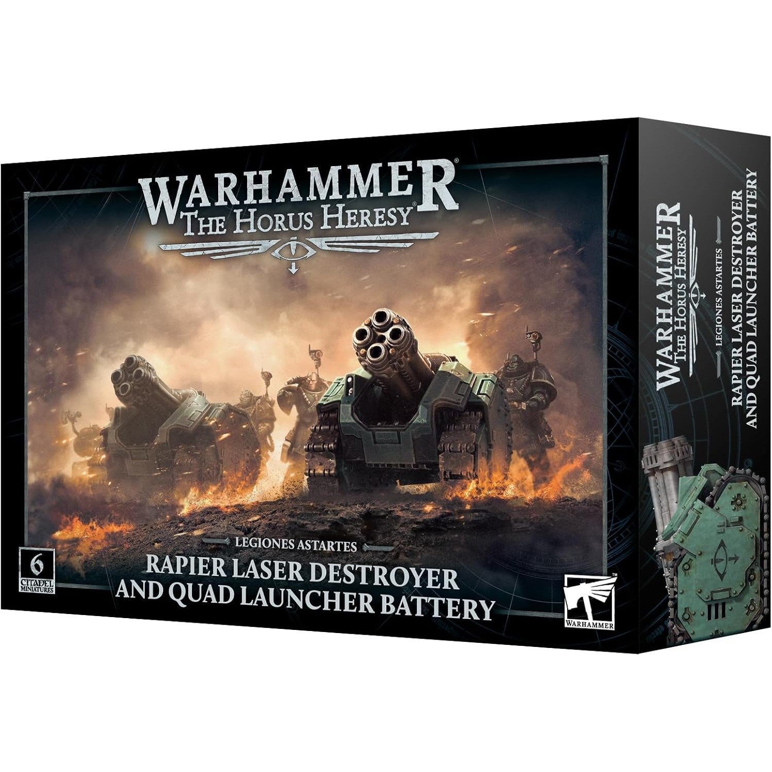 Warhammer: The Horus Heresy Legiones Astartes Rapier Laser Destroyer and Quad Launcher Battery - 6 Citadel Miniatures - Games Workshop