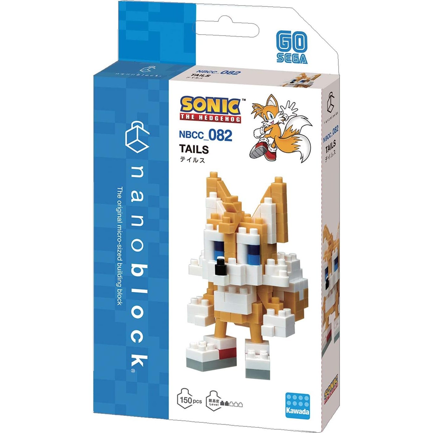 Sonic the Hedgehog Tails Figure Building Kit - SEGA, Kawada - Nanoblock