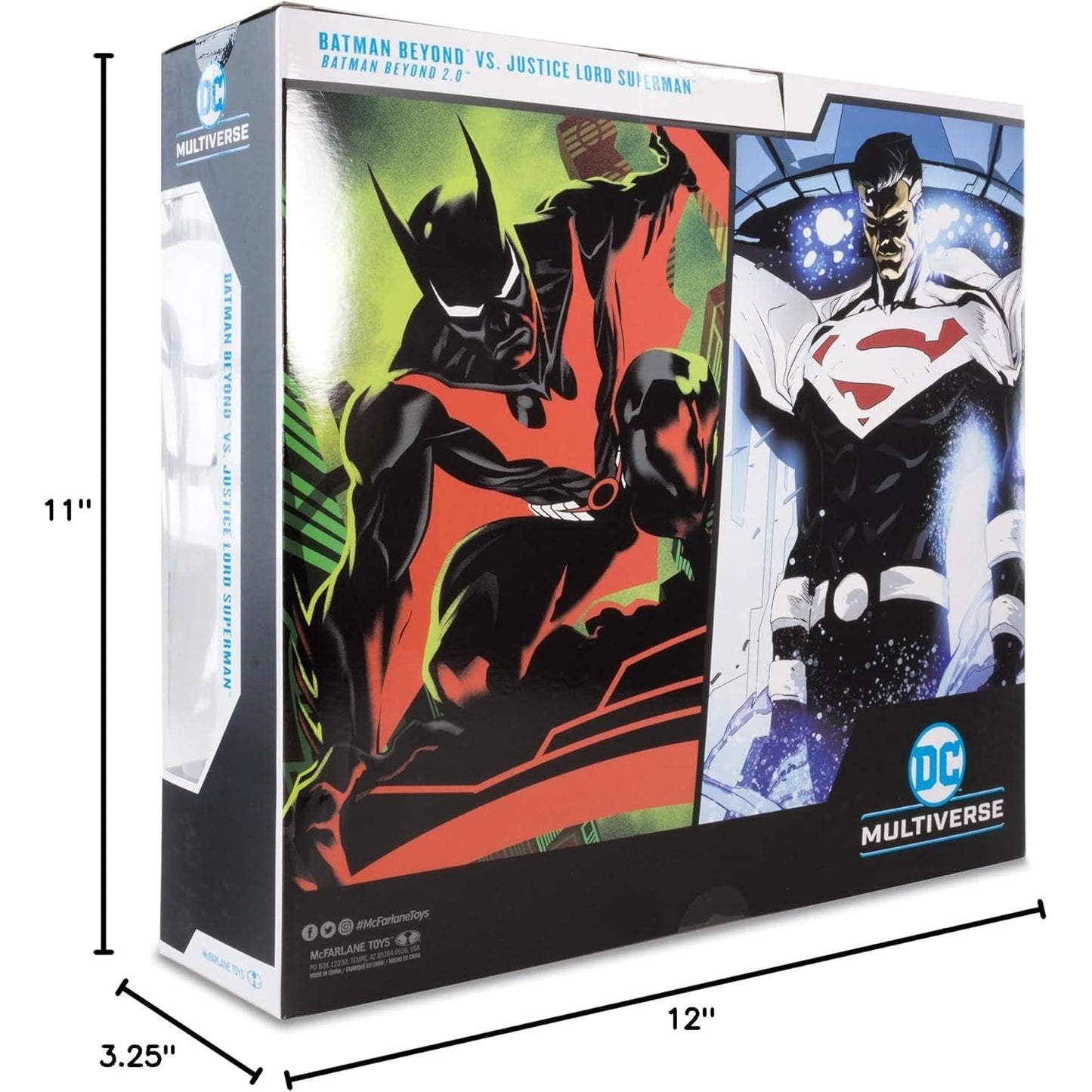 DC Multiverse Batman Beyond vs. Justice Lord Superman Action Figure Set - McFarlane Toys