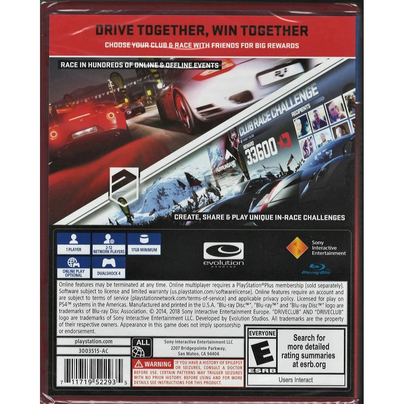 DriveClub - PlayStation 4 - PlayStation Hits