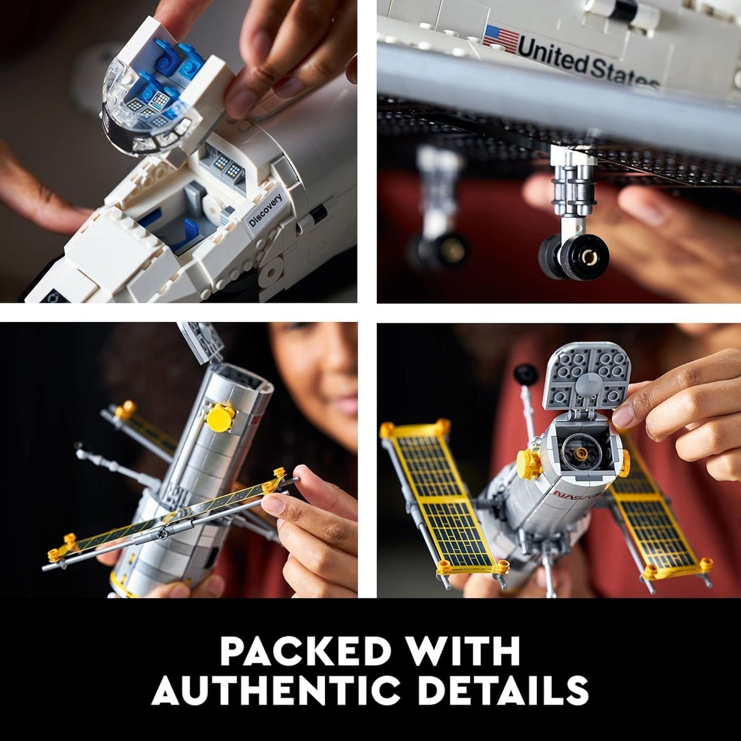 LEGO Icons NASA Space Shuttle Discovery Model Building Set - LEGO #10283 - Includes the Hubble Telescope!