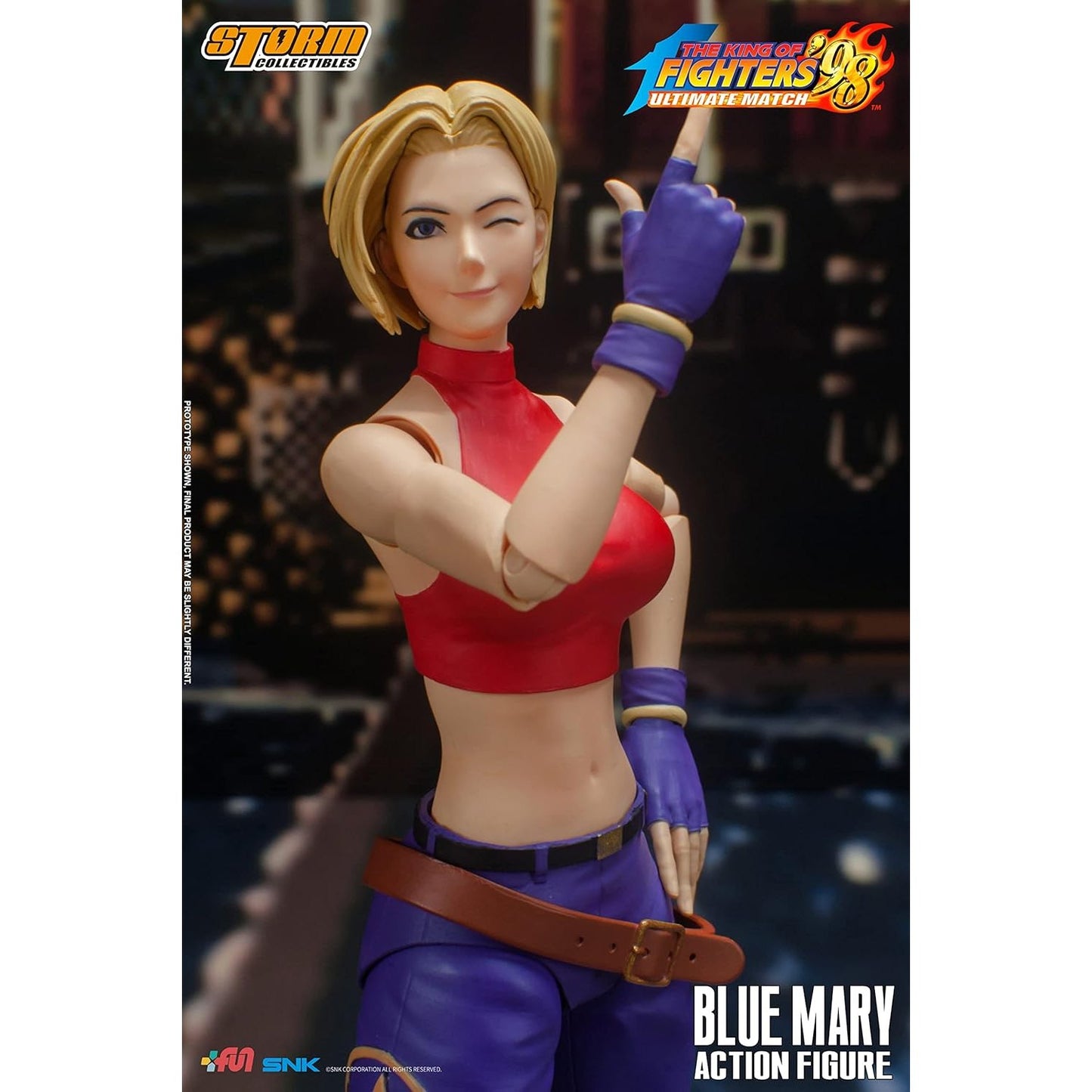The King of Fighters '98 Blue Mary 1/12 Scale Action Figure - Storm Collectibles
