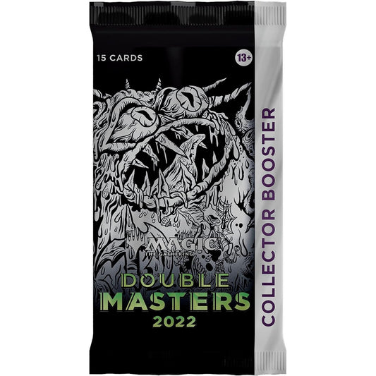 Magic: The Gathering Double Masters 2022 Collector Booster - 1 Pack: 15 Cards + Metallic Token - Wizards of the Coast