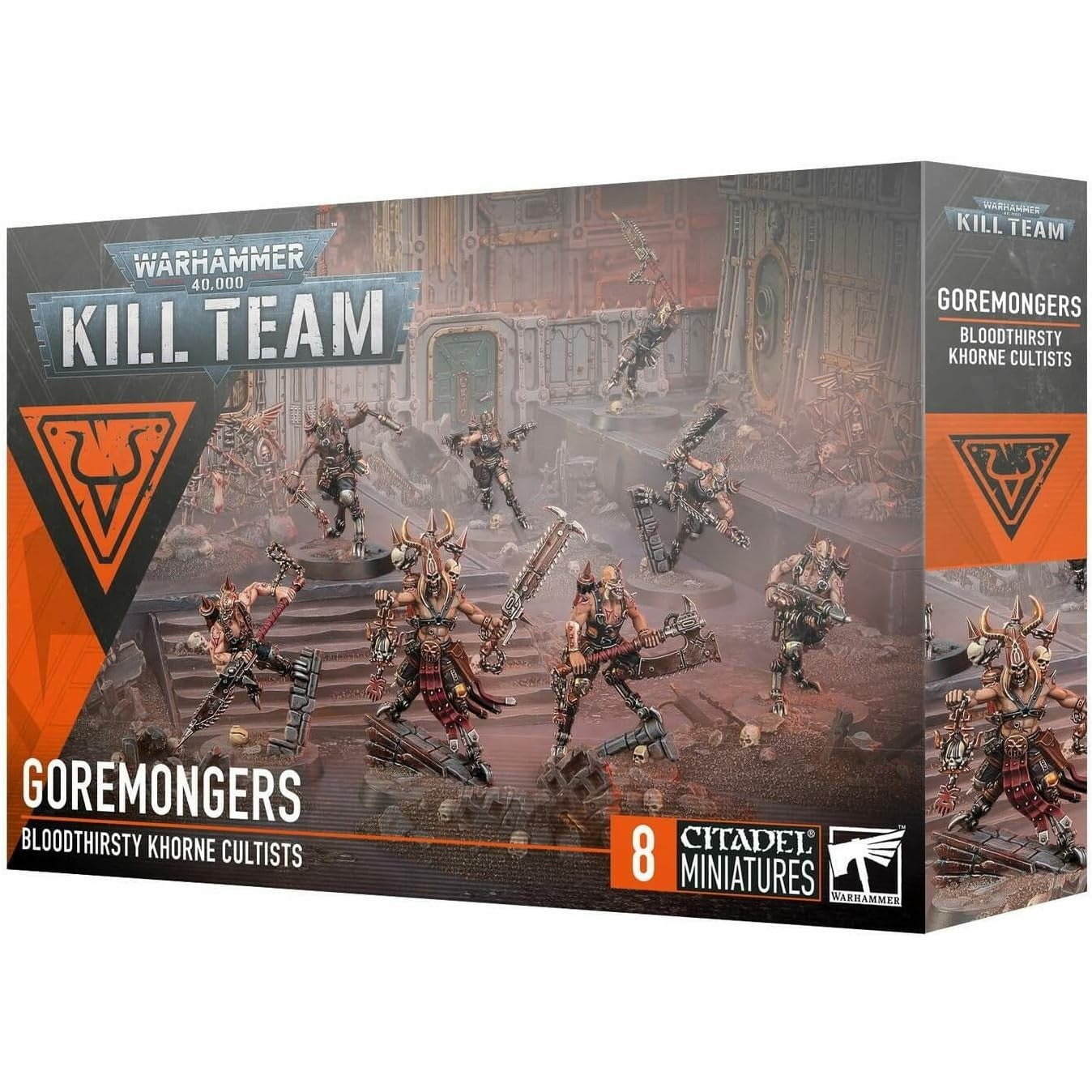 Warhammer 40,000 Kill Team Goremongers Bloodthirsty Khorne Cultists - 8 Citadel Miniatures - Games Workshop