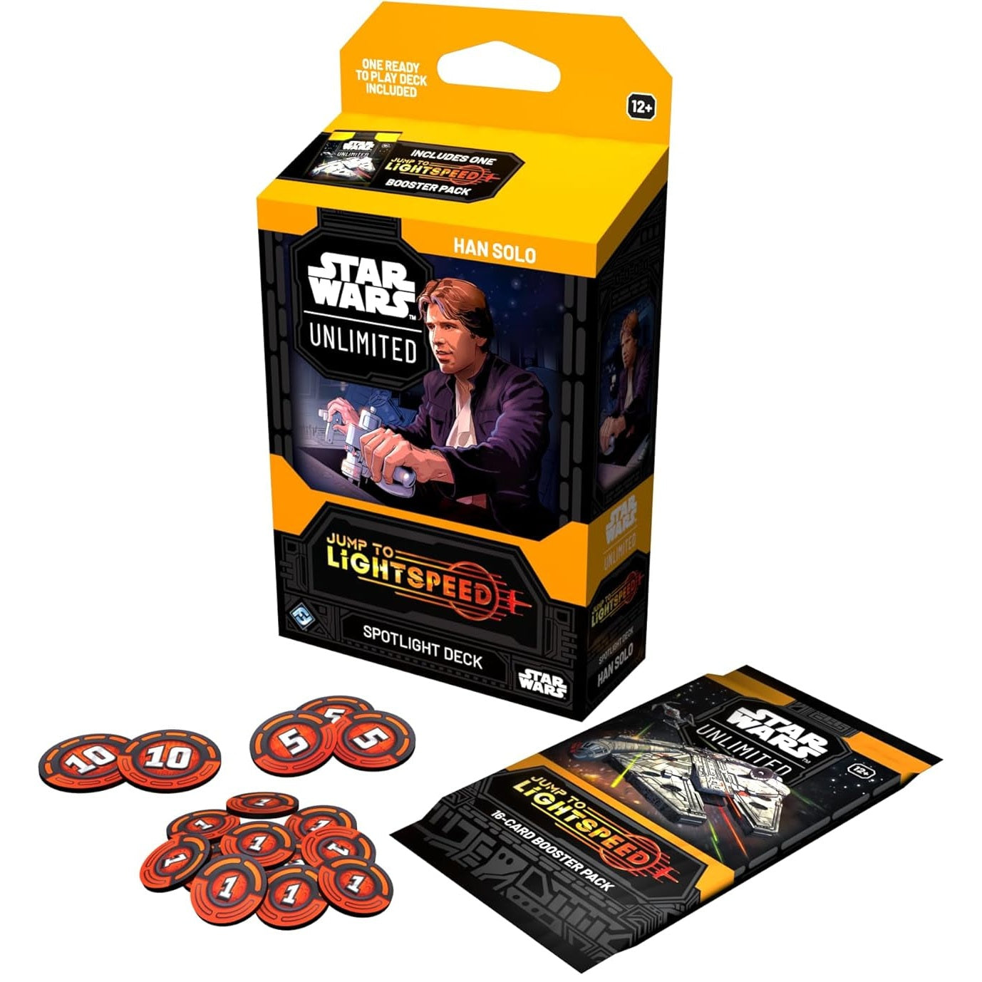 Star Wars: Unlimited TCG Jump to Lightspeed Han Solo Spotlight Deck - 50 Cards - Fantasy Flight Games