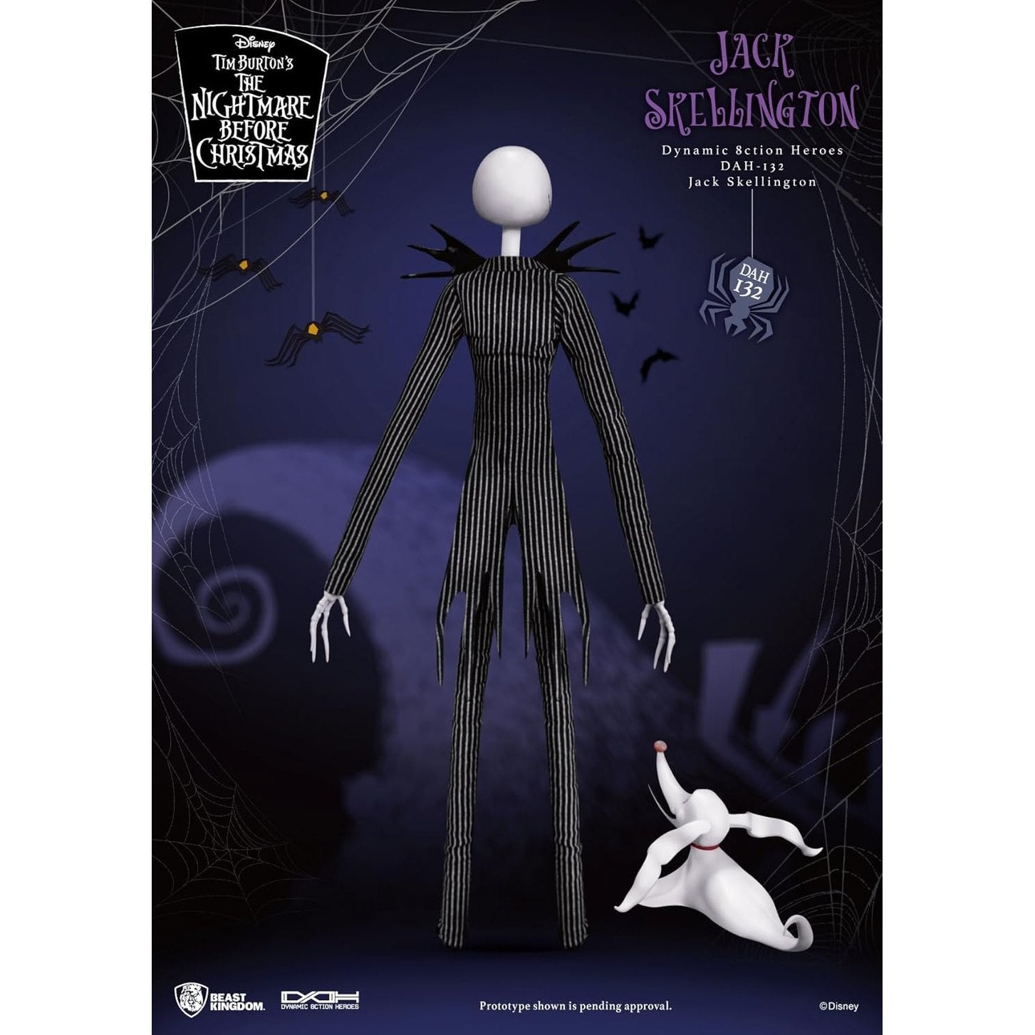 The Nightmare Before Christmas Jack Skellington Action Figure - Beast Kingdom - Dynamic 8ction Heroes DAH-132