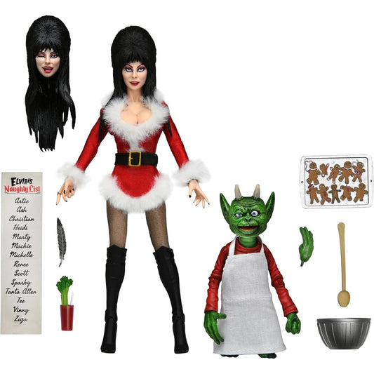 Elvira, Mistress of the Dark Elvira Very Scary X-Mas Ver. Deluxe Clothed Action Figure - NECA