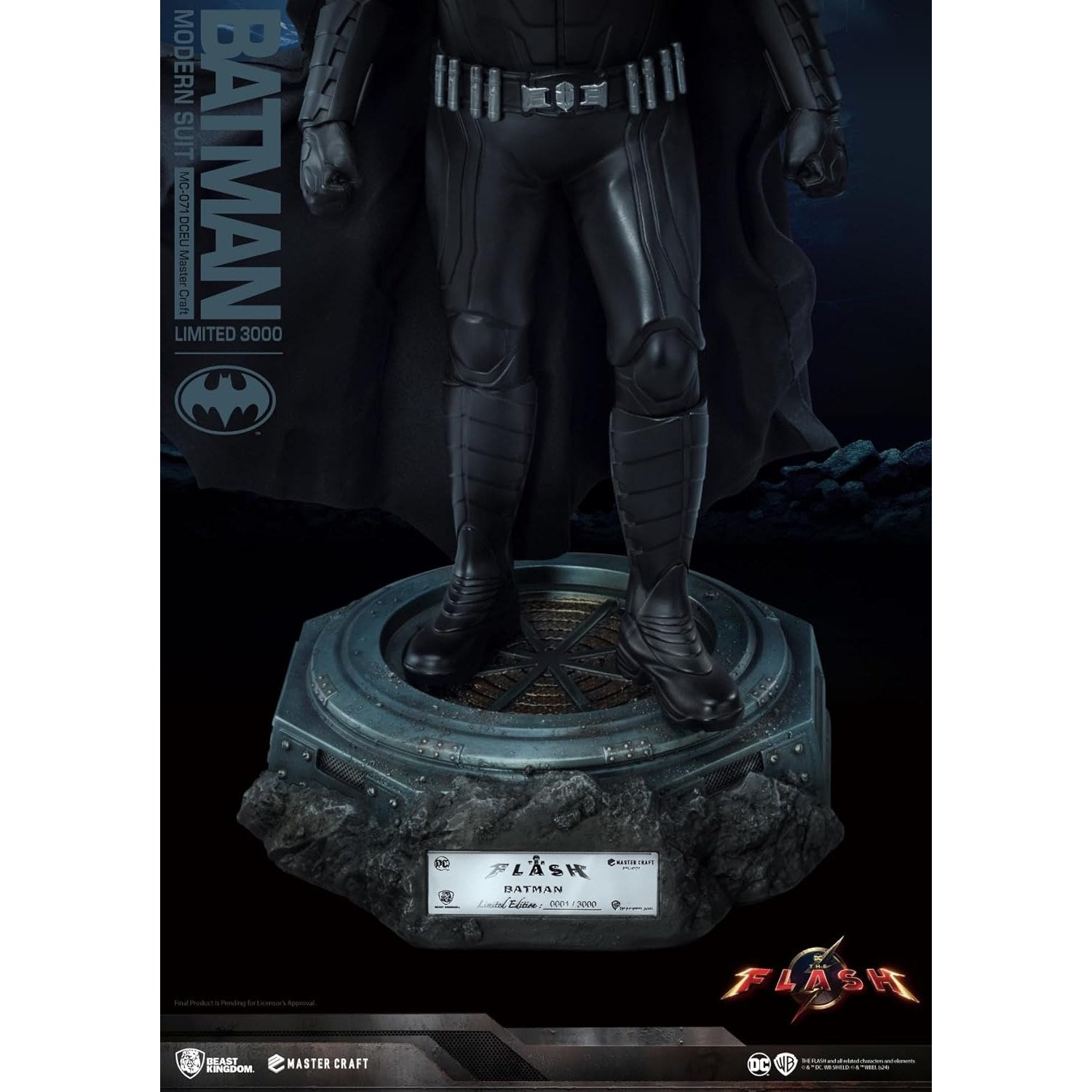 The Flash 2023 Batman Modern Suit Limited Edition Statue - Beast Kingdom - Master Craft MC-071