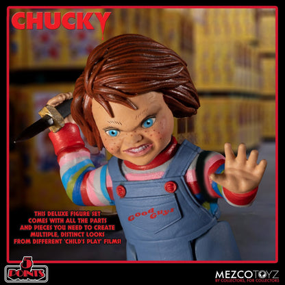 Child's Play Chucky Deluxe Figure Set - Mezco Toyz - 5 Points