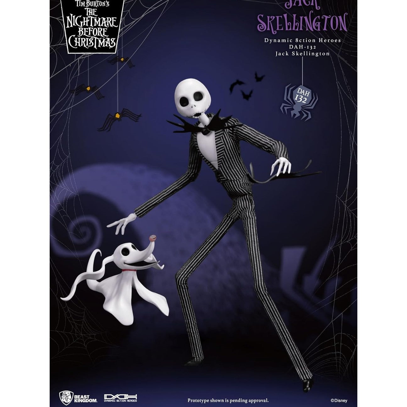 The Nightmare Before Christmas Jack Skellington Action Figure - Beast Kingdom - Dynamic 8ction Heroes DAH-132