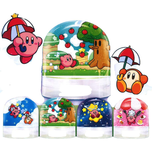 Kirby of the Stars Snow Globe Gashapon Prize Capsule Blind Box - 1 Random Figure, 4 Possible Designs - Yumeya