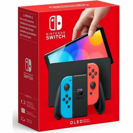 Nintendo Switch OLED Model Console - Neon Red & Blue Joy-Cons - Nintendo