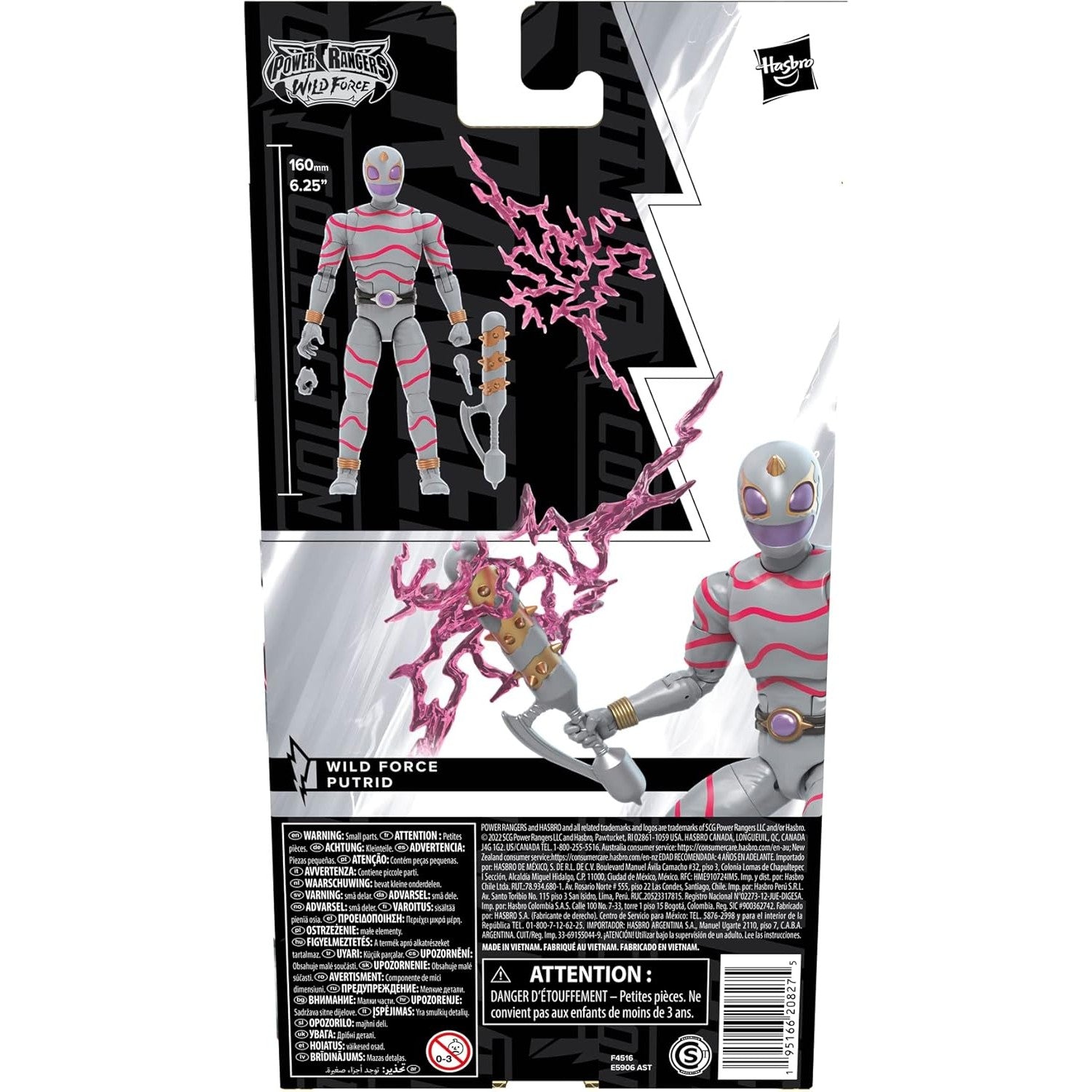 Power Rangers Wild Force Putrid Action Figure - Hasbro - Lightning Collection