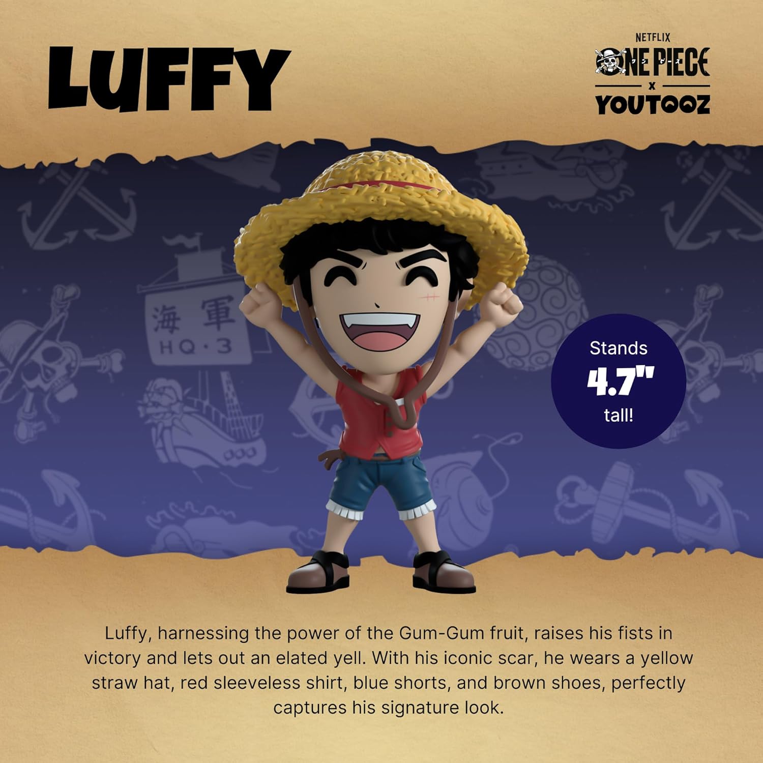 One Piece Luffy Figure - Youtooz - One Piece Collection #0