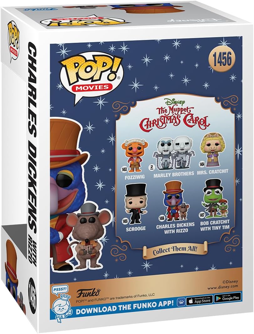 The Muppet Christmas Carol Gonzo as Charles Dickens with Rizzo Funko Pop! #1456