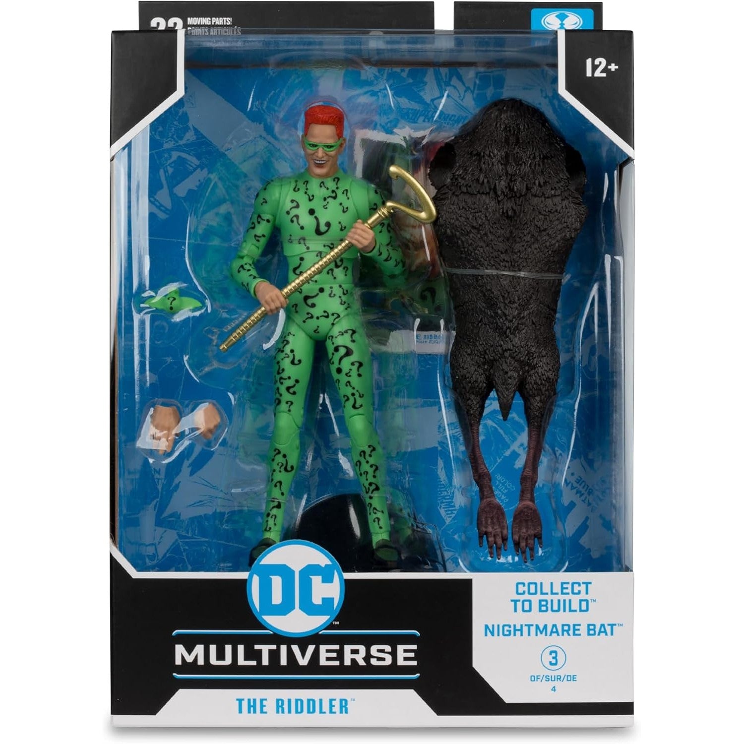 DC Multiverse Batman Forever The Riddler Action Figure - McFarlane Toys - Nightmare Bat CTB