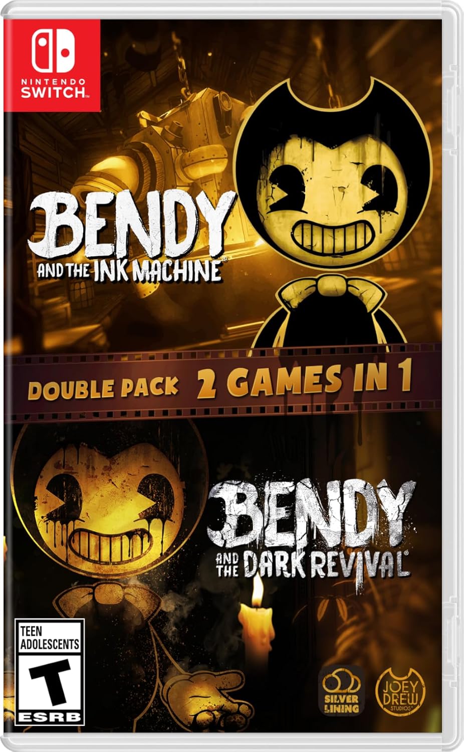 Bendy Double Pack (Bendy and the Ink Machine + Bendy and the Dark Revival) - Nintendo Switch - Silver Lining Interactive