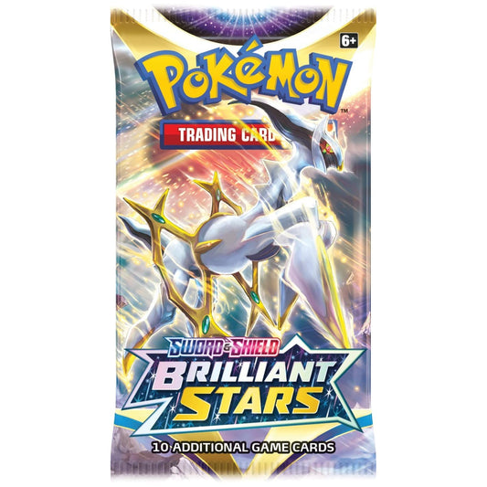 Pokemon TCG Sword & Shield Brilliant Stars Booster Pack - 10 Cards