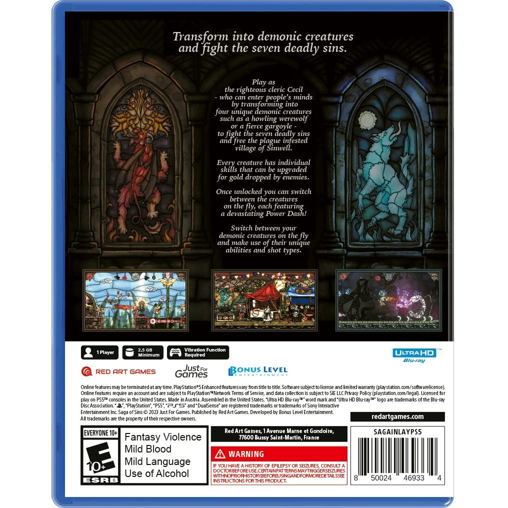 Saga of Sins - PlayStation 5, PlayStation 4 - Red Art Games