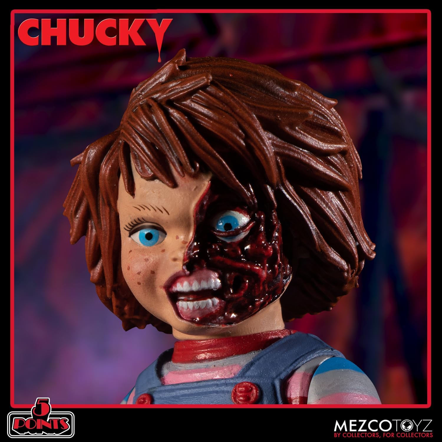 Child's Play Chucky Deluxe Figure Set - Mezco Toyz - 5 Points