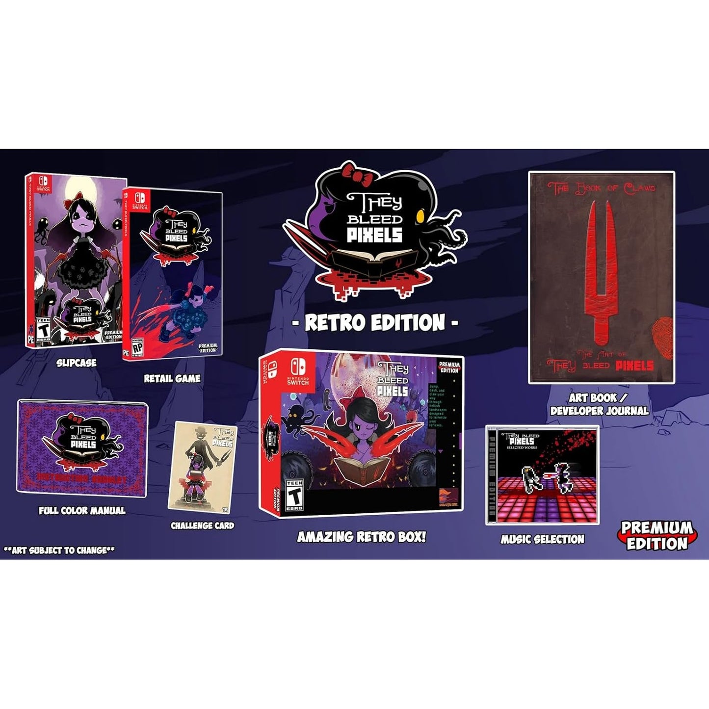 They Bleed Pixels Retro Edition Premium Edition - Nintendo Switch - Premium Edition Games