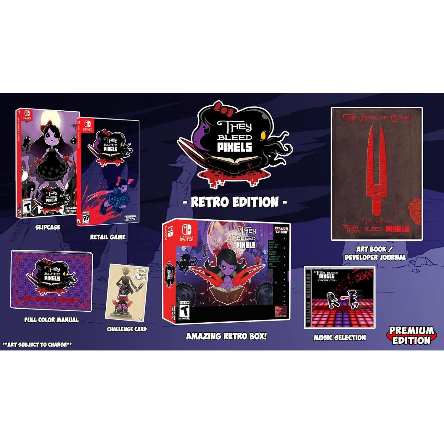 They Bleed Pixels Retro Edition Premium Edition - Nintendo Switch - Premium Edition Games