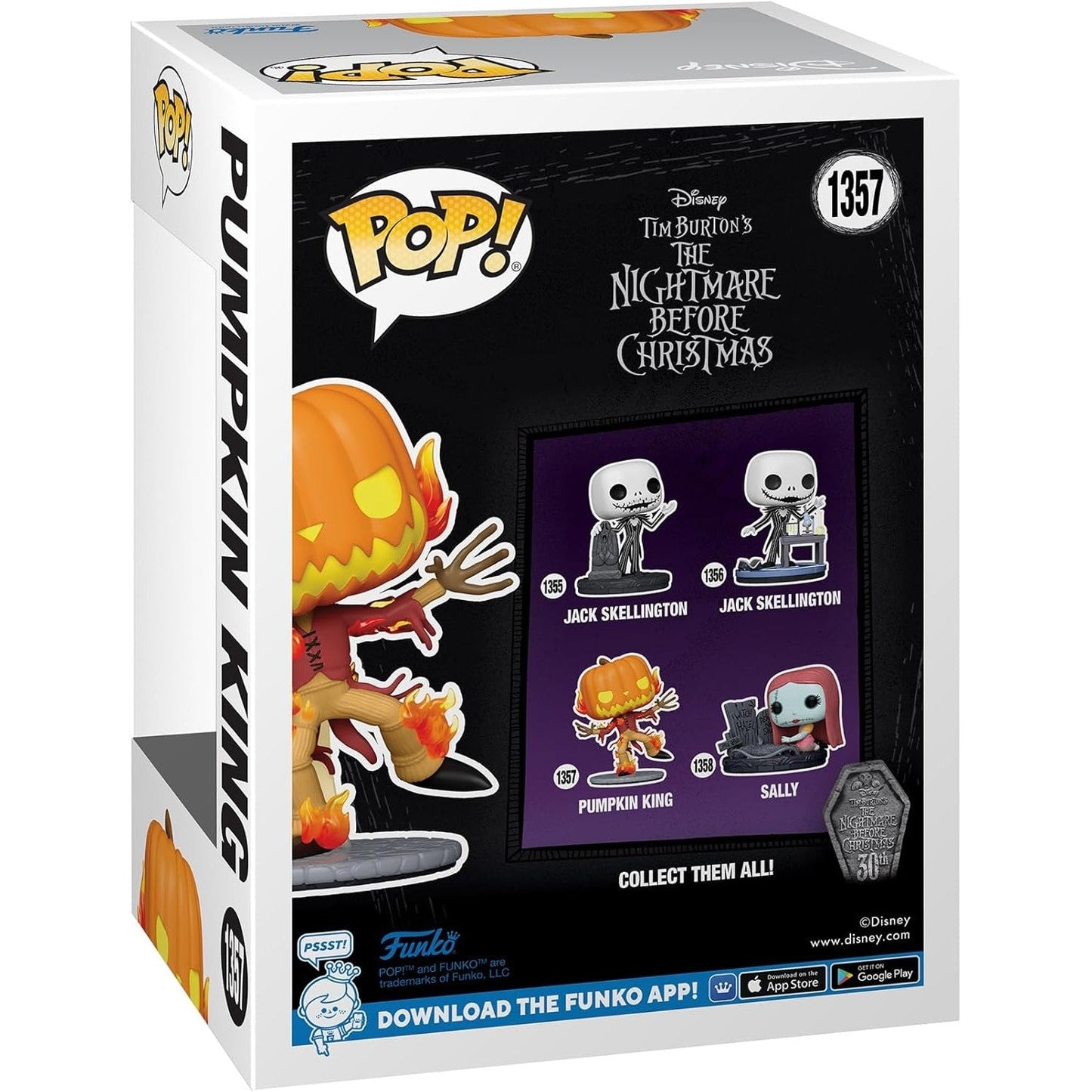 Funko Pop! Disney: The Nightmare Before Christmas 30th Anniversary - Pumpkin King #1357