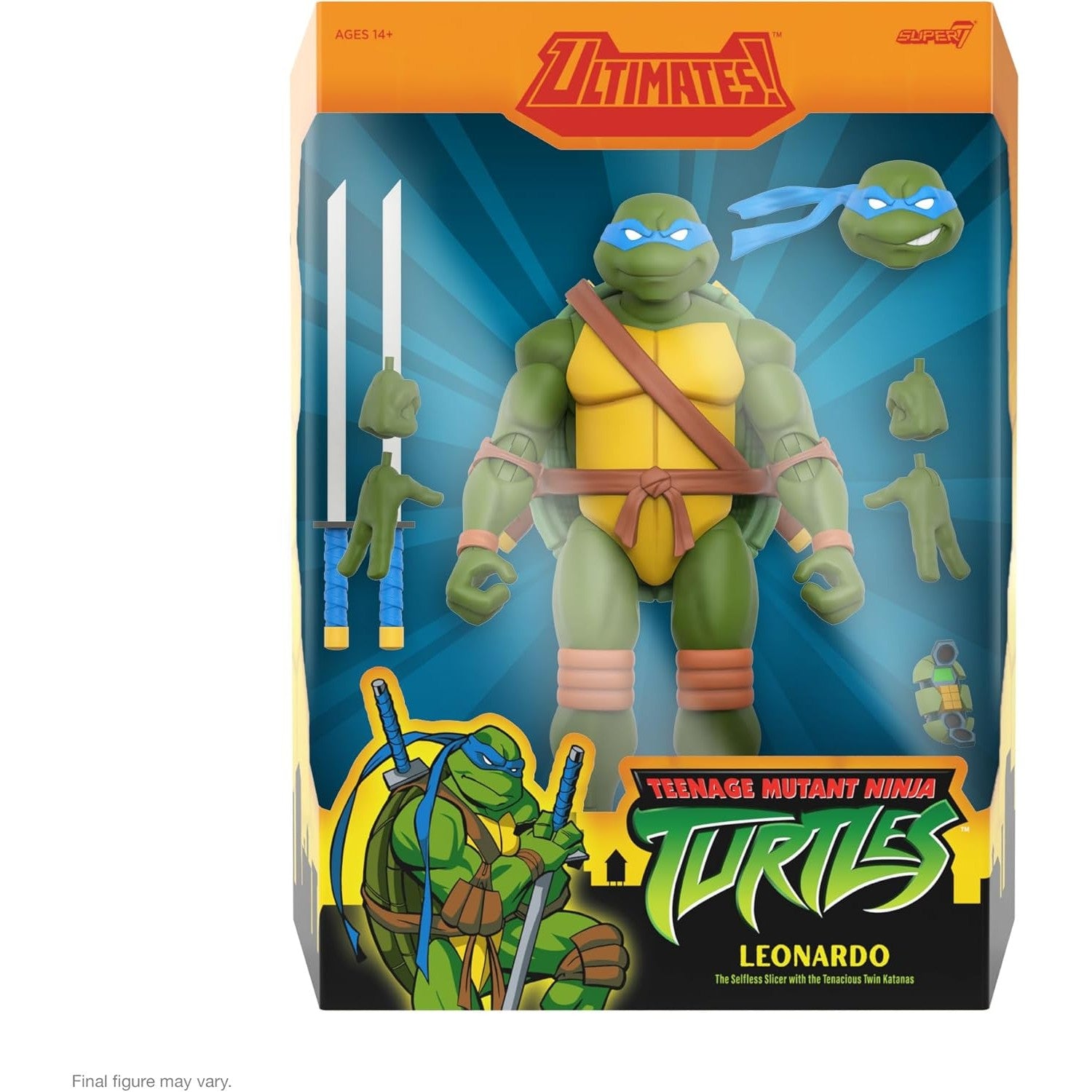 Teenage Mutant Ninja Turtles Leonardo 7" Action Figure - Super7 - ULTIMATES! Wave 12