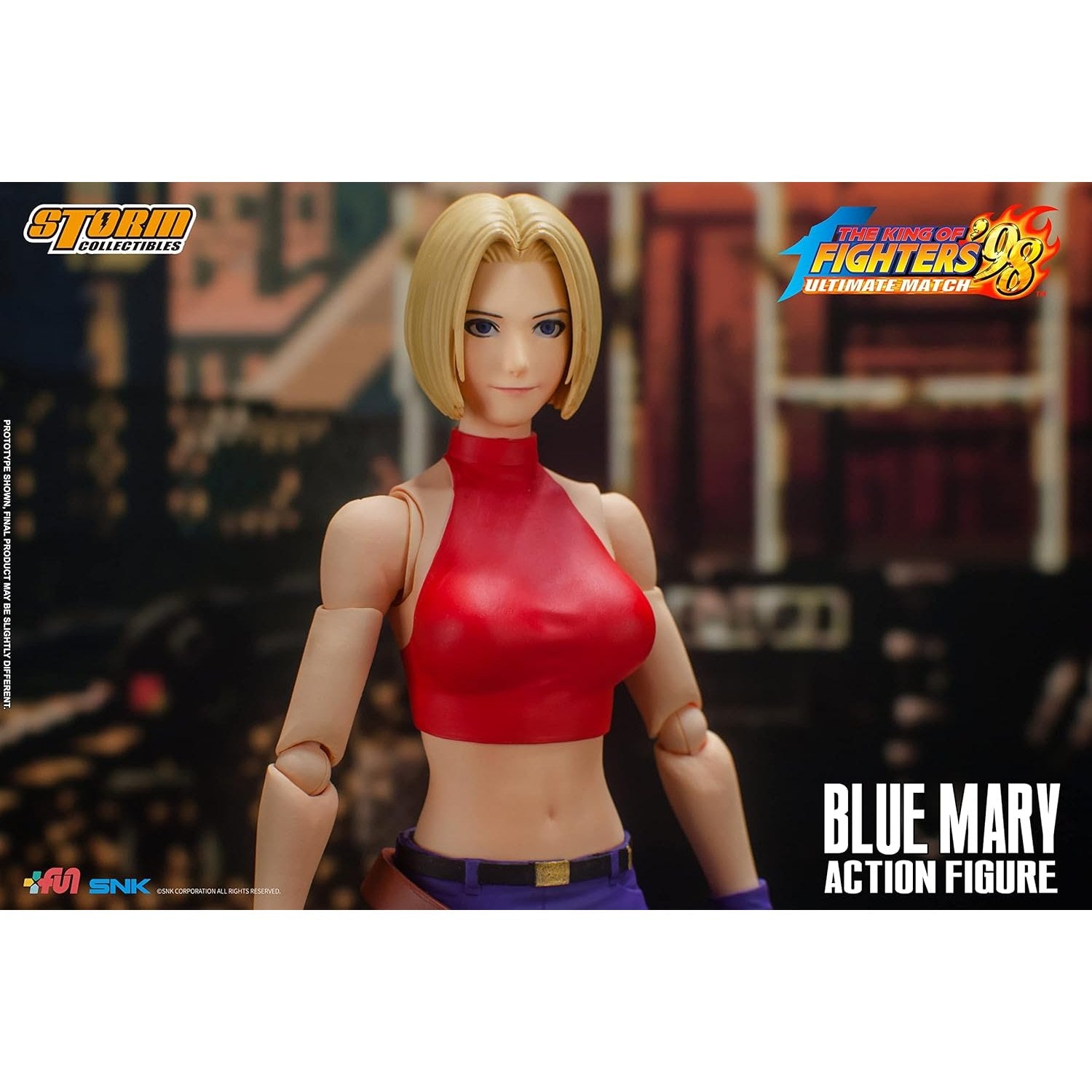 The King of Fighters '98 Blue Mary 1/12 Scale Action Figure - Storm Collectibles