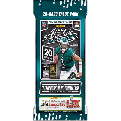 2024 Absolute Football NFL Jumbo Value Pack - 20 Cards - Panini