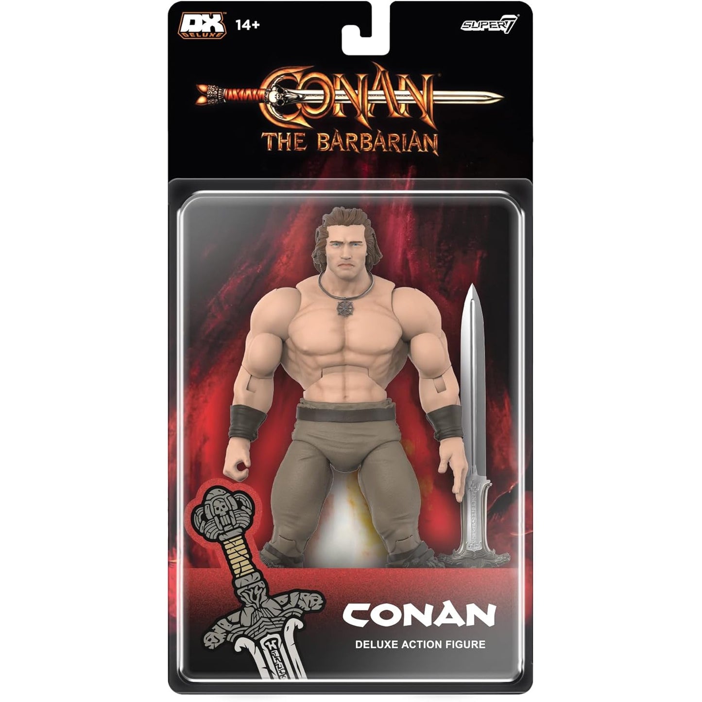 Conan the Barbarian Action Figure 1982 Film Iconic Pose - Super7 DX Deluxe