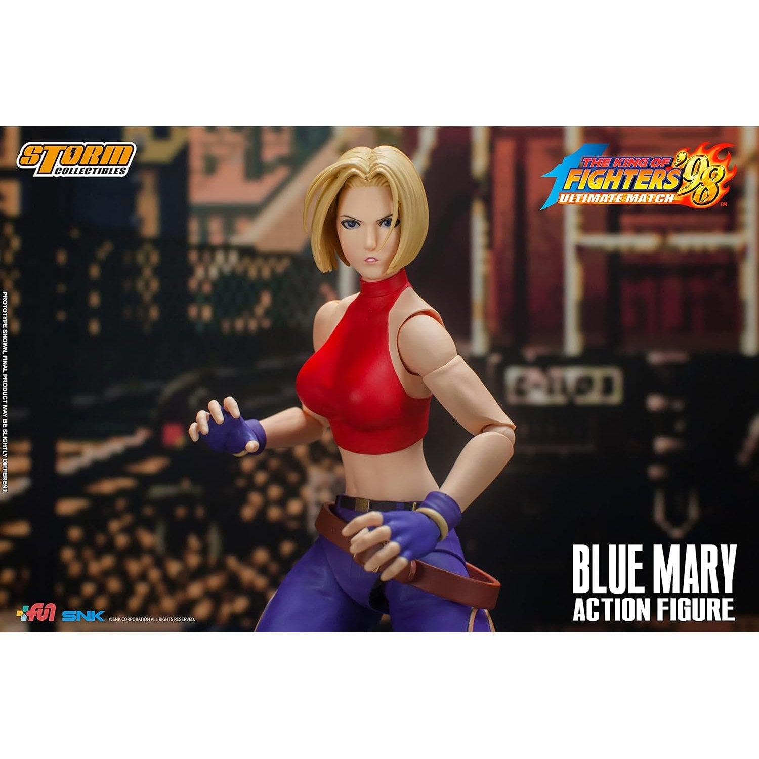 The King of Fighters '98 Blue Mary 1/12 Scale Action Figure - Storm Collectibles