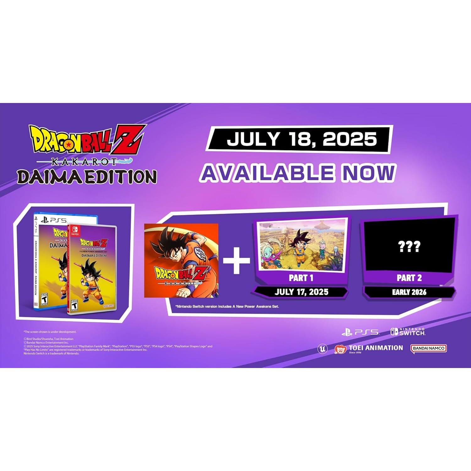 Dragon Ball Z: Kakarot Daima Edition - Nintendo Switch - Bandai Namco