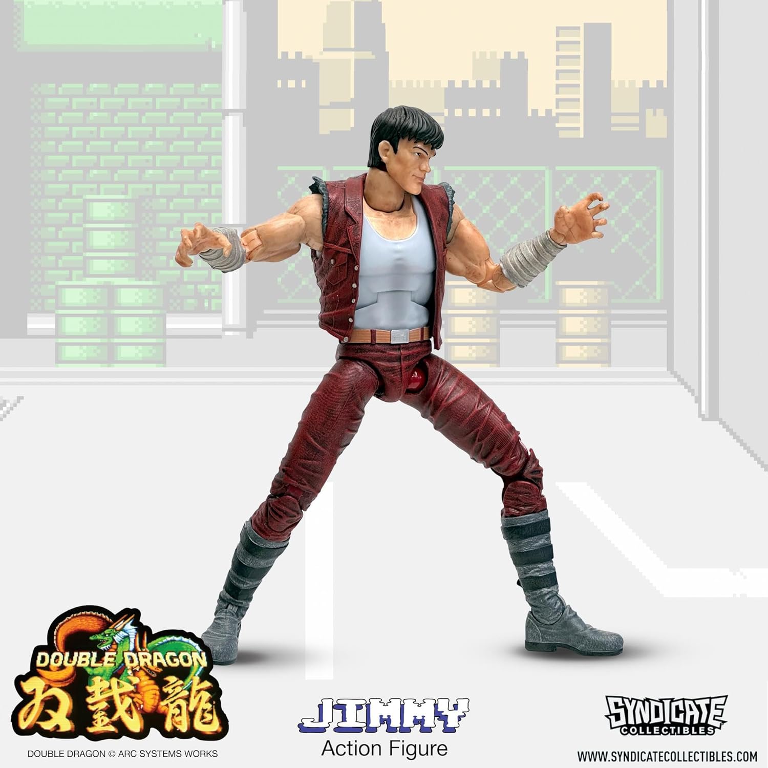 Double Dragon Jimmy Lee Action Figure - Syndicate Collectibles