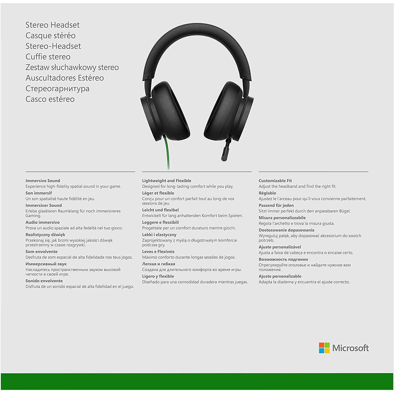 Xbox Stereo Headset - Xbox Series X|S, Xbox One & Windows - Microsoft