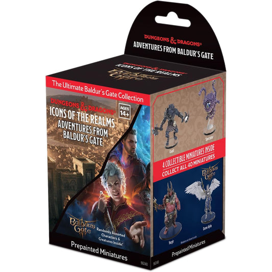 Dungeons & Dragons: Icons of the Realms - Adventures from Baldurs Gate 3 - Prepainted Miniatures Booster Brick Blind Box