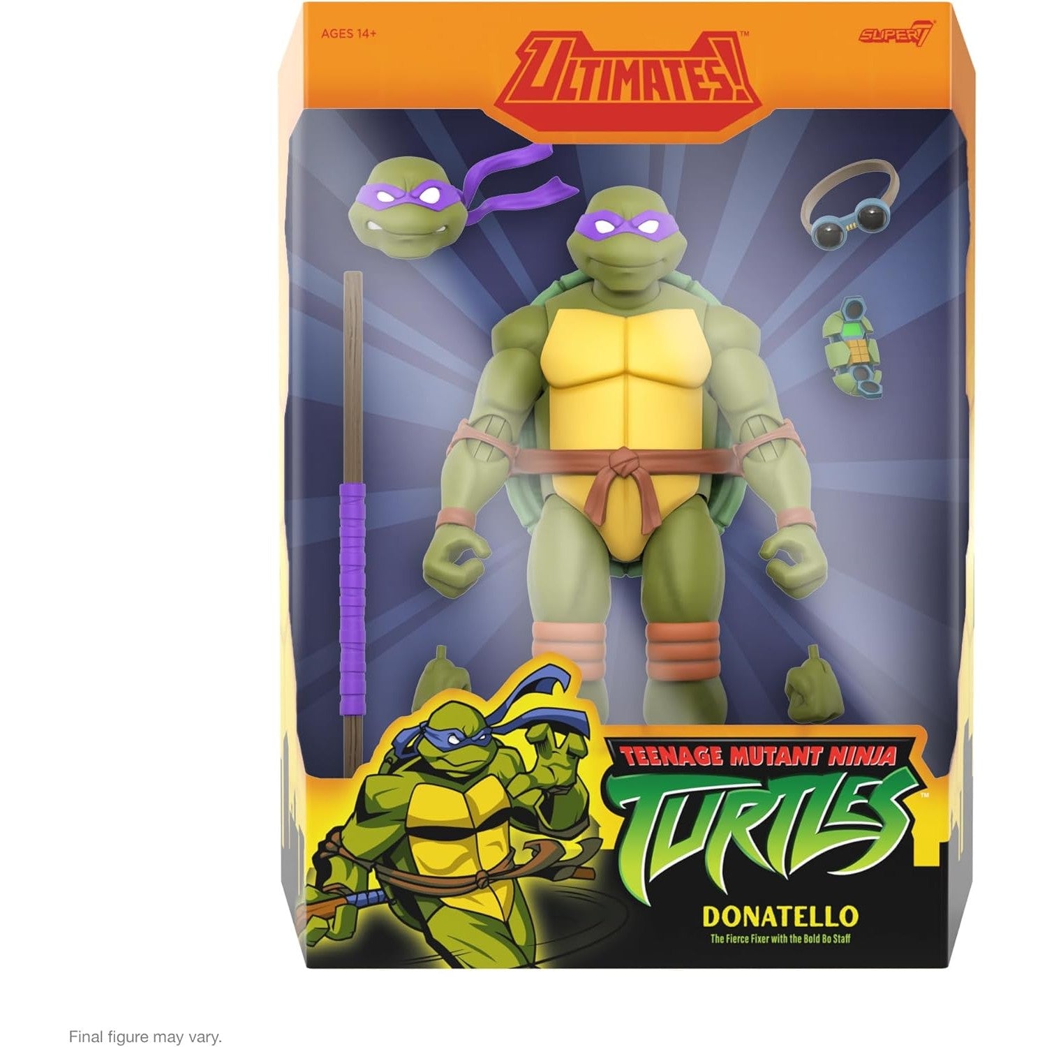 Teenage Mutant Ninja Turtles Donatello 7" Action Figure - Super7 - ULTIMATES! Wave 12