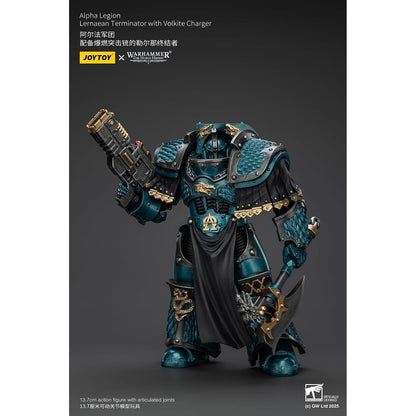 Warhammer: The Horus Heresy Alpha Legion Lernaean Terminator with Volkite Charger 1:18 Scale Action Figure - JoyToy